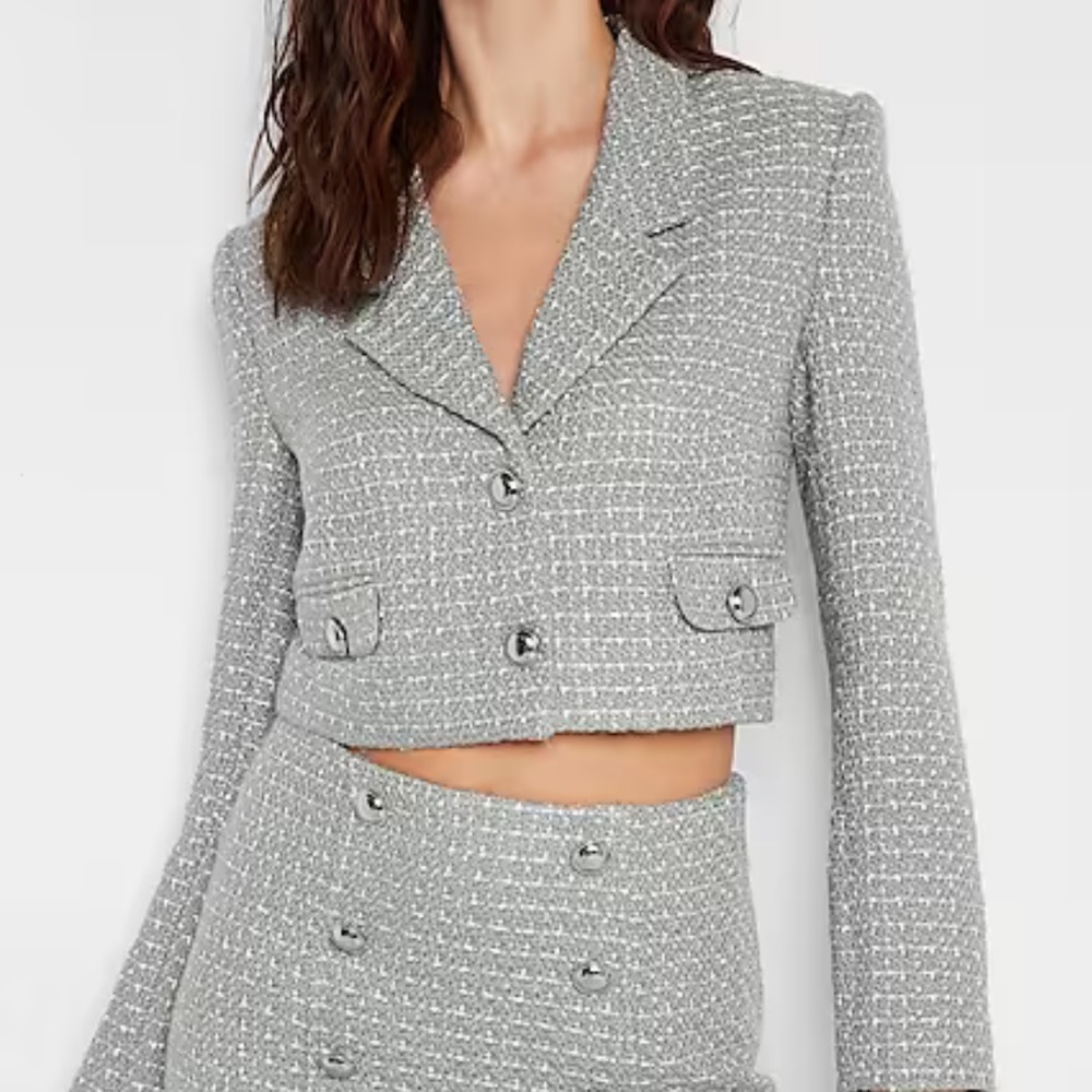 Cropped Tweed Jacket